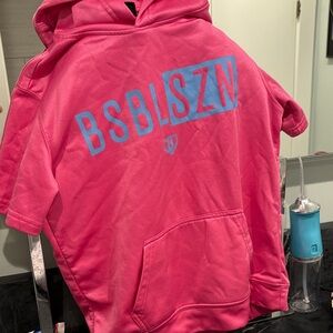 Baseball lifestyle Kids Pink Hoodie!